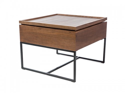 Журнальний стіл-трансформер Franz Горіх / Чорний Signal